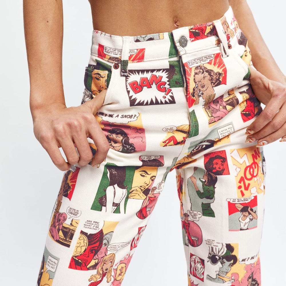 Reformation Comic High Rise Straight Long Jeans 29